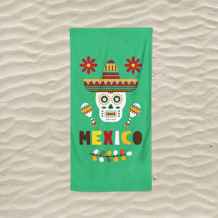 Mijölnir Viva Mexico Toalla de Playa Verde Mijölnir Viva Mexico Toalla de Playa Verde